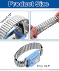 Image showing close-up views of the Set Of 5 Blue Anti Static Wrist Straps For ESD Protection Adjustable 21 To 32 Cm Length 6.7 Inch Perimeter Wristbands.