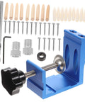 Pocket Hole Jig Handy Woodworking Tool For DIY Carpentry Easy To Use For Cabinets And Furniture Assembly With Double 15 Degree Drill Guide For Precise Screw Connections And Clean Hidden Joints Pro Grade Aluminum Alloy Construction