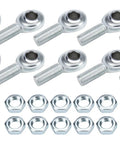 Pro Grade Steering Shaft Rod End Kit 10 Pack includes steel pivot joints and nuts for muscle car restoration and precise handling.