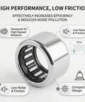 Five Pack SCE86 Needle Roller Bearings With Half Inch Inner Diameter Eleven Sixteenths Inch Outer Diameter Three Eighths Inch Wide