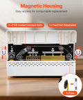 Internal view of Automatic Continuous Band Sealer For Plastic Bags, showcasing magnetic housing and conveyor belt components.