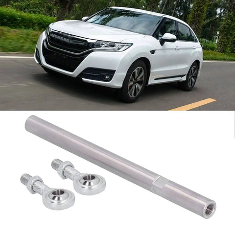 Adjustable Alternator Tension Rod And Bracket For SBC Small Block, Eight And A Half Inch Long, Three Eighths Inch Heim Joint, Center Distance Ten To Twelve Inches, Twelve Inch Tension Rod, No Fuss Fit For Chevy, stainless rod and Heim joints