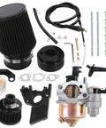 High Performance Carburetor Air Filter Adapter Jet Kit Upgrade For GX160 GX200 Predator 212cc 6.5HP Engines parts laid out