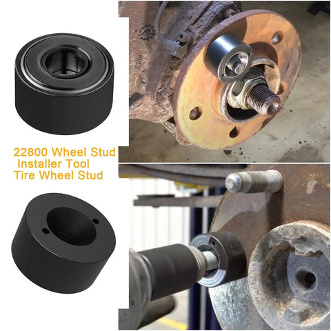 22800 Wheel Stud Installer Tool Replacement for Automotive Cars, SUVs, RVs, and Light Duty Trucks in use on hub