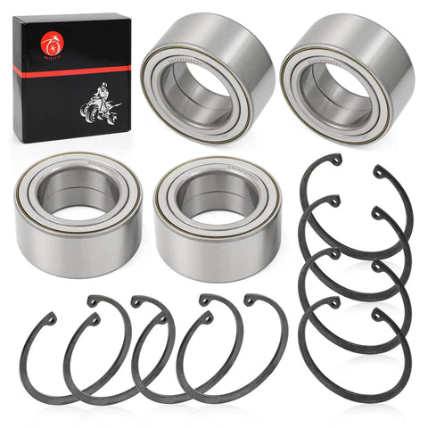 Heavy Duty Front And Rear Wheel Bearings 44x72x33mm With Ring Clip For RZR 900 1000 Turbo RS1 XP S 4 All Models 2011 2020 Replacement Kit