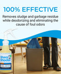 Heavy Duty Trash Can Odor Eliminator And Degreaser, Garbage Surface Cleaner And Deodorizer Foam, 32 Oz in a spray bottle