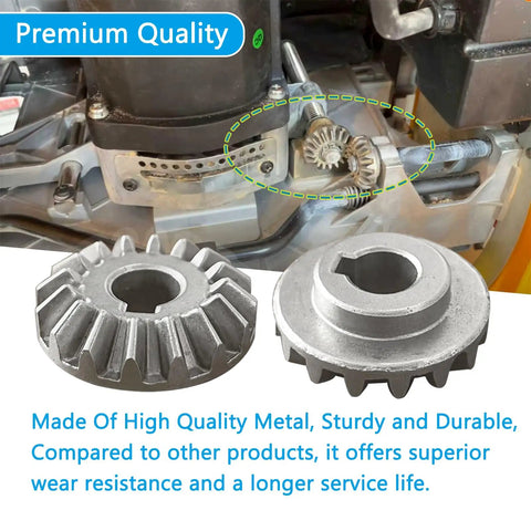 2 Pack Table Saw Bevel Gear Replacement Fits DWE7480 DCS7485B shown with gears and quality features