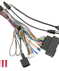 44Pin Android Car Stereo Wiring Harness Kit For Chevrolet Malibu Trax Cruze Aveo Orlando 2012 2016 16Pin ISO Connector With Factory USB Adapter Antenna Cable No Canbus AMP Function