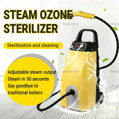 Heavy Duty Steam Cleaner High Pressure Handheld System For Multi Surface Cleaning with adjustable steam output shown.