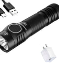 E4K 4400 Lumen EDC Compact High Power Rechargeable Flashlight With USB C Charging And LumenTac Adapter