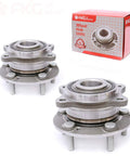Rear Wheel Bearing Hub Assembly For AWD SUVs - Fits 2007-2011 Hyundai Santa Fe AWD And Veracruz AWD, 5 Lug, Set Of 2 with packaging