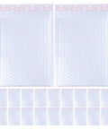 30 Pack 6 By 8 Inch Bubble Mailers Self Seal Envelopes Waterproof Protective Mailing Bags with Bubble Cushion visible.