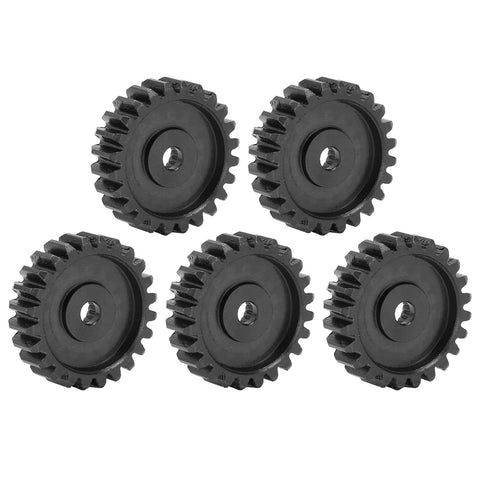 Five Pieces Steel Servo Spur Gear Set With 24 Tooth Internal Spline And 0.8 Module For Precision Drive Systems Built Tough Industrial Gears