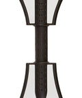 RipStik Caster Board Classic Collection Two Wheel Skateboard With 360 Degree Casters, top view of black and white deck.