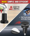 Premium Office Chair Glides Replace Swivel Casters With Slick Stationary Fixed Feet seen with felt bottom and easy install design.
