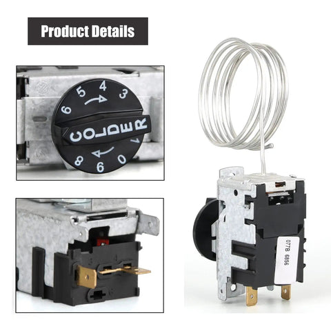 Upgraded True Freezer Temperature Control Kit With Fridge Knob Thermostat For 077B Series Refrigerator Parts Patent Pending