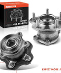 Two Rear Wheel Bearing And Hub Assemblies With 5 Lug Pattern For Nissan Rogue 2008 Through 2013 And Juke 2011 Through 2014 AWD Only