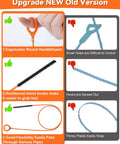 Comparison of ergonomic handle, micro hooks, and flexibility in 32 Inch Anti Break Metal Drain Snake 6 Pack Hair Clog Remover.