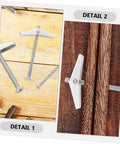 Heavy Duty Toggle Bolt Kit For Drywall And Wall Mounting Durable Steel Anchors Easy To Install And Remove Includes Versatile Expansion Screws For Hanging Cabinets Pictures Shelves And More For Diyers And Pros; steel toggle bolts on wood