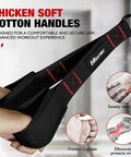 Heavy Resistance Bands With Handles For Home Gym, Tricep And Bicep Training, features soft cotton handles for secure grip