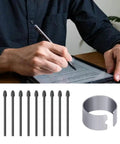 Boutique Grade Replacement Pen Tips For Kindle Scribe Featuring A Hella Smooth Glide And Dead On Accuracy Paired With No Sweat Removal Kit For Creatives Who Demand Consistent Performance Daily shown with black felt nibs and quick swap tool.