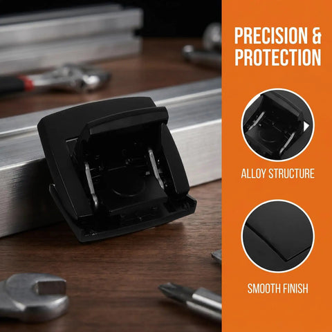 Two Pack Toggle Latch Locks For Aluminum Storage Boxes And Instrument Cases With Flatbottom Keyless Design in black finish