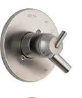 Trinsic 17 Series MultiChoice Tub And Shower Trim Kit in Stainless Finish, showing control valve and spout, shower arm not included