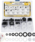 Leakproof Rubber And Silicone Gasket Washers Kit With 135 Pieces Across 16 Sizes Garden Hose Washers With Screen Filter
