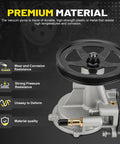 C-Tzu 904-861 brake vacuum pump with black pulley and gray housing, angled front view.