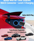 Tesla EV charging port with NACS connector for Model S X Y Cybertruck