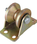 Upgraded 1.2 Inch V Groove Wheels For Sliding Patio Doors With Double Ball Bearings Galvanized Steel Build heavy duty roller on metal bracket.