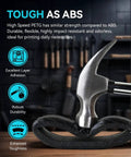 Hammer showing impact resistance on Speed Demon PETG 3D Filament 1.75mm for ultra fast printing in black, tough as ABS.
