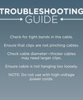 Guide for troubleshooting Heavy Duty Single Cable Clips With Screws Rock Solid Coaxial Clamps for cable management.