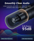 Close-up of All In One Gaming Studio Audio Kit Pro USB Mixer With RGB Lights XLR Dynamic Microphone with noise reduction
