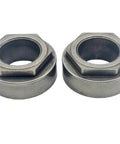 Hexagon Steering Bushing Replacement For Cub Cadet MTD Troy-Bilt Yard Machines Yard Mowers, Alloy, Half Inch Thick And One Eighth Inch Diameter, Beefed-Up Durable Two Pack, Direct OEM Fit For 741-04237B And 941-04237B, Fits GT-1054, LGT-1050, LTX-1040, two alloy bushings