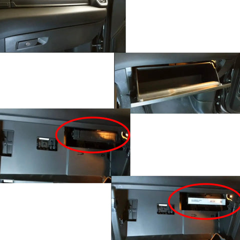 Cabin Air Filter Access Door Replacement for Ram 1500 2500 3500 4500 5500 and Compatible Dodge Jeep Chrysler Models, installed view
