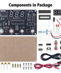 Hands On DIY Digital Voltmeter And Ammeter Soldering Practice Kit With LED Display For Beginners Teens And Adults components