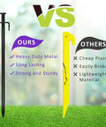 Comparison of heavy-duty metal tree stake and lightweight plastic stake for All In One Steel Tree Stake Kit For Young Trees