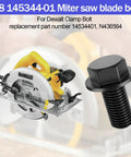 Miter Saw Arbor Bolt Replacement 8mm M8 14534401 For Dewalt Miter Saws Fits 1710 3660 3680 Series beside a Dewalt saw