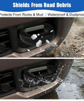 Custom Molded Silicone Tow Hook Covers For Ram 2500 3500 2019 2026 Front Tow Hitch Cover Black protecting from debris