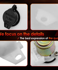 Close-up of Heavy Duty Windshield Washer Fluid Reservoir Tank With Pump Replacement cap and connection details.