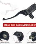 One Inch 25mm Hydraulic Clutch And Brake Master Cylinder Lever Kit For Motorcycle Left And Right Set showcasing lever design