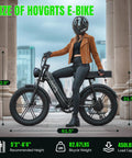 High Power 1500W Peak Fat Tire Electric Bike For Adults With All Terrain Tires Great For Road Sand Snow 60 Mile Range