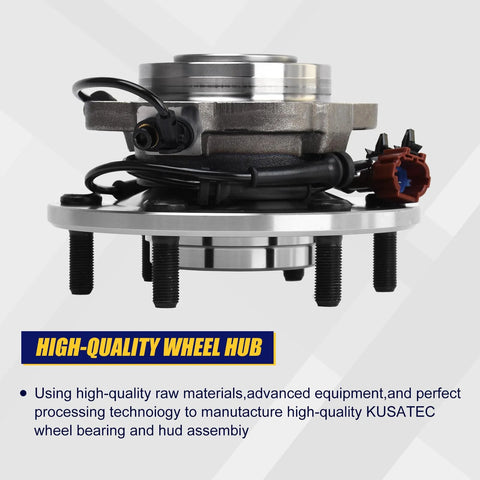 Close-up of Rear Wheel Bearing And Hub Assembly Drop In Direct Fit For 2004 2010 Infiniti QX56 Rear Models, 2005 2012 Nissan Armada