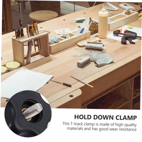 T Slot Clamp Quick Act Hold Down Clamp For Woodworking And Carpentry On T Track Systems Heavy Duty Aluminum Alloy CNC Machined