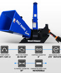 6 Inch 3 Point PTO Wood Chipper For 40-100 HP Tractors Heavy Duty Mulcher With 30 Inch Rotor And Reversible Blades Category 1 And 2 Hitch