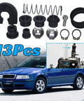 Seat Ibiza 6J 2002 2007 And Leon 1M 2000 2005 Gear Shift Cable Linkage End Bushing Repair Kit Replacement For Smooth Precise Shifting And Easy Install, featuring kit components and car illustration.