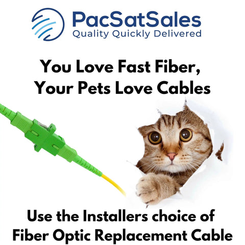 3Ft Sc Apc To Sc Apc Single Mode Fiber Optic Internet Cable For ATT Fiber And Verizon Fios Modem Replacement Extension Patch Cord with CAT