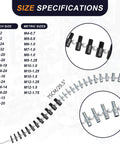Nut And Bolt Thread Checker With 26 Male And Female Gauges 14 Inch And 12 Metric Quickly Check Inch Or Metric Nuts And Bolts