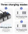 Three charging modes for 200W 3 Channel Fast Charging Hub For Air 3 And Air 3S Drone Charge All Batteries At Once With App Control LED